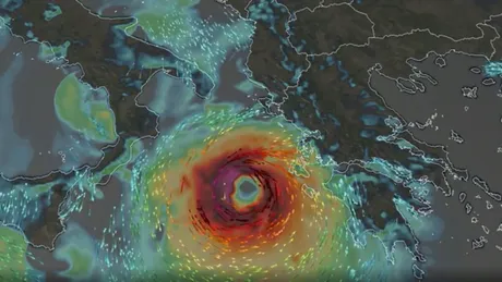 Europa, la un pas de dezastru! Un uragan masiv s-a format în Marea Mediterană