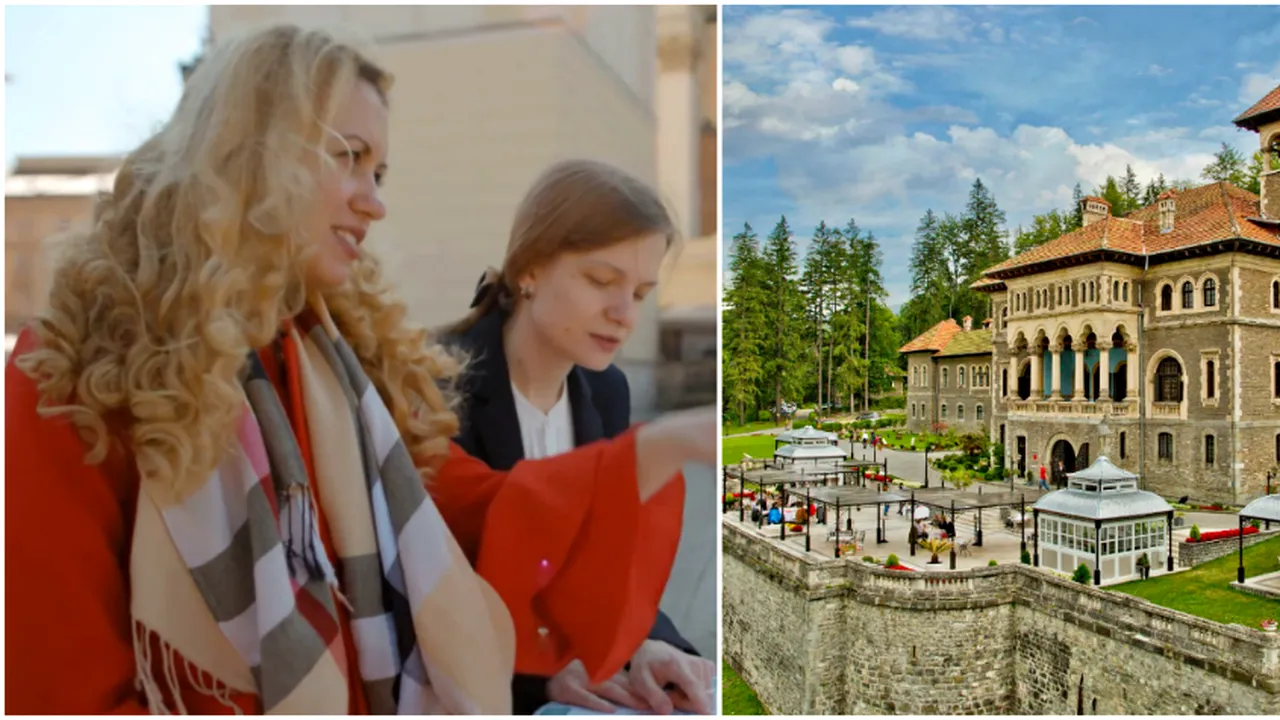 Turistele au mers in vizita la Castelul Cantacuzino 