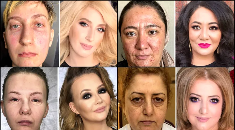 Acest make-up artist a transformat cateva femei obisnuite in vedete de la Hollywood! Schimbarile prin care au trecut sunt majore