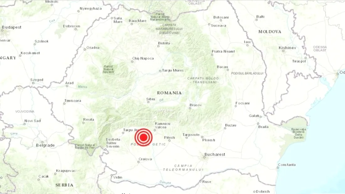 Un cutremur cu magnitudinea de 5,7 pe scara Richter a avut loc în Vâlcea
