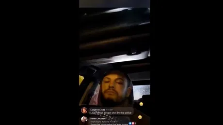 Un bărbat a transmis live pe Facebook momentul în care a fost împușcat de polițiști VIDEO