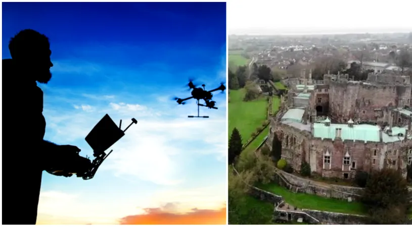 A inceput sa filmeze cu drona imprejurimile unui castel. In cateva secunde, a inghetat de spaima. Ce a vazut: 'E clar ca lumina zilei!' VIDEO