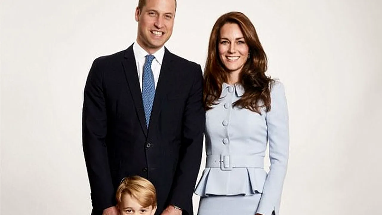 Greseala majora de pe felicitarea de Craciun a Printului William cu familia sa! 
