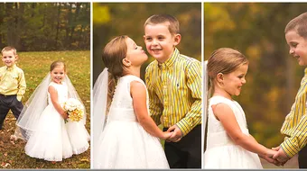 Fetita de 5 ani care s-a casatorit cu cel mai bun prieten! De ce a lasat-o mama ei sa faca asta FOTO