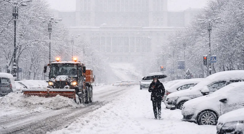 București sub cod portocaliu de ninsori. Stratul de zăpadă ar putea depăși 50 cm până joi dimineață