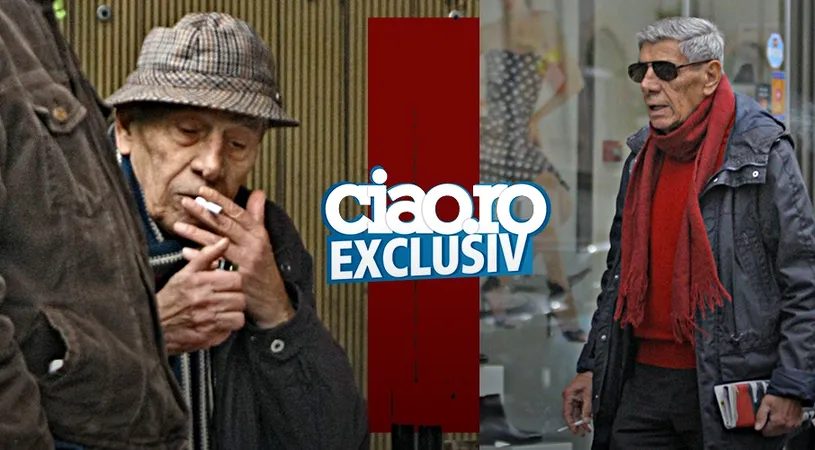 EXCLUSIV | Ultimele imagini cu Mitică Popescu în viață! Actorul nu a renunțat niciodată la viciul fumatului