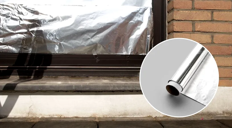 De ce să pui folie de aluminiu la geam iarna. Trucul te scapă de multe probleme