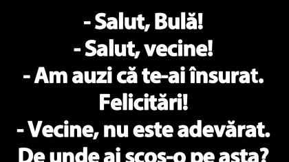BANC | Bulă, livratorul nepalez și vecinul băgăcios