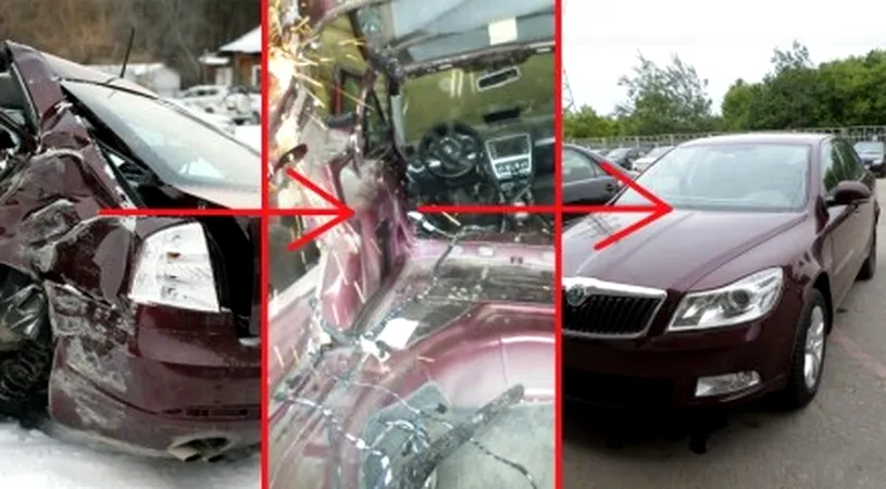 Masini cu dauna totala aduse din Franta, reparate si vandute in Romania. Cine si de ce le cumpara? VIDEO