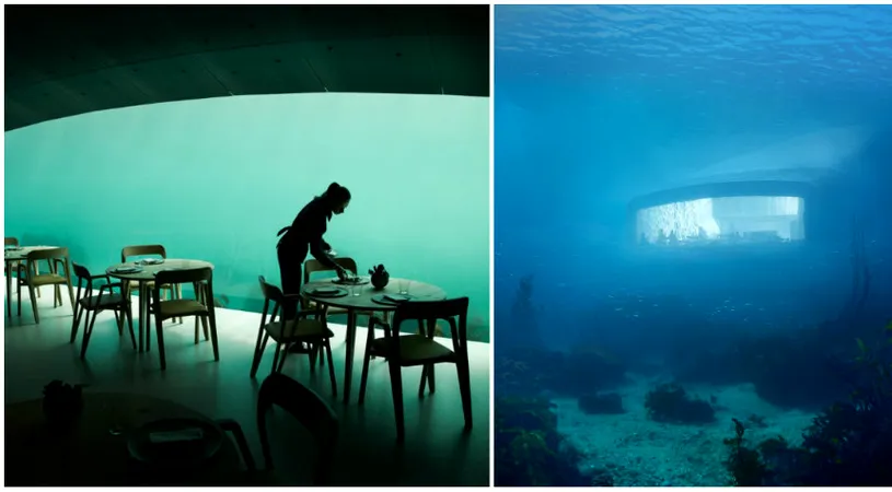 Asa arata primul restaurant subacvatic din Europa! Unde este localizat si cati oameni si-au facut deja o rezervare VIDEO