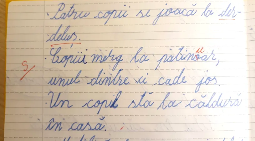 Elev, notat prost de profesor pentru ca a scris CORECT! Ce cuvant banal nu stie sa scrie cadrul didactic, de fapt