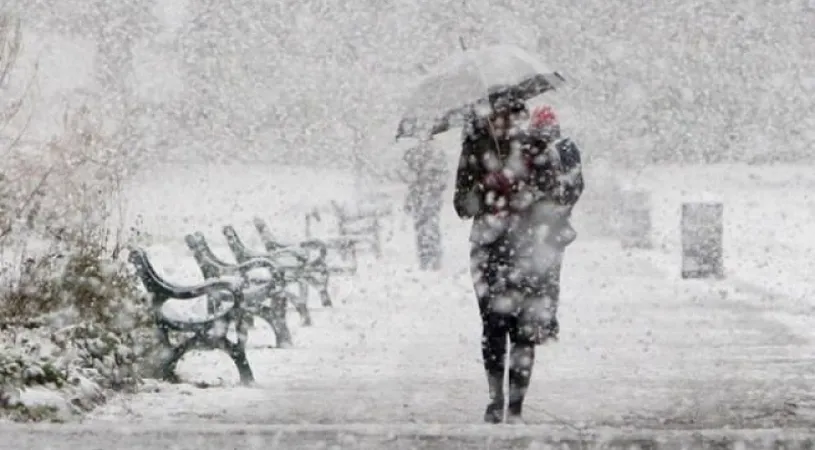 Iarna pune stăpânire pe România! COD GALBEN de vreme rea în jumătate de ţară! Harta zonelor afectate