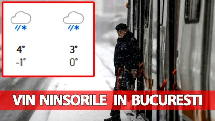 Vin ninsorile în București, mai devreme decât ne așteptam. Pe ce dată ninge, potrivit meteorologilor Accuweather