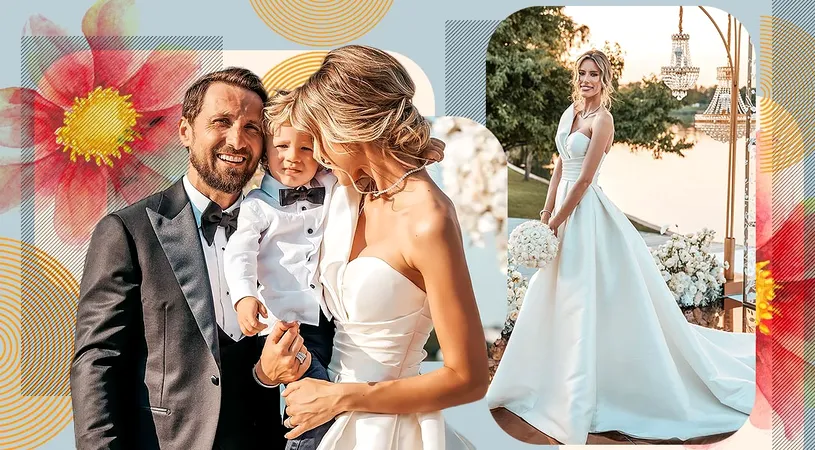 Dani Oțil și Gabriela Prisăcariu sărbătoresc un an de căsnicie. Imagini de la nunta de basm