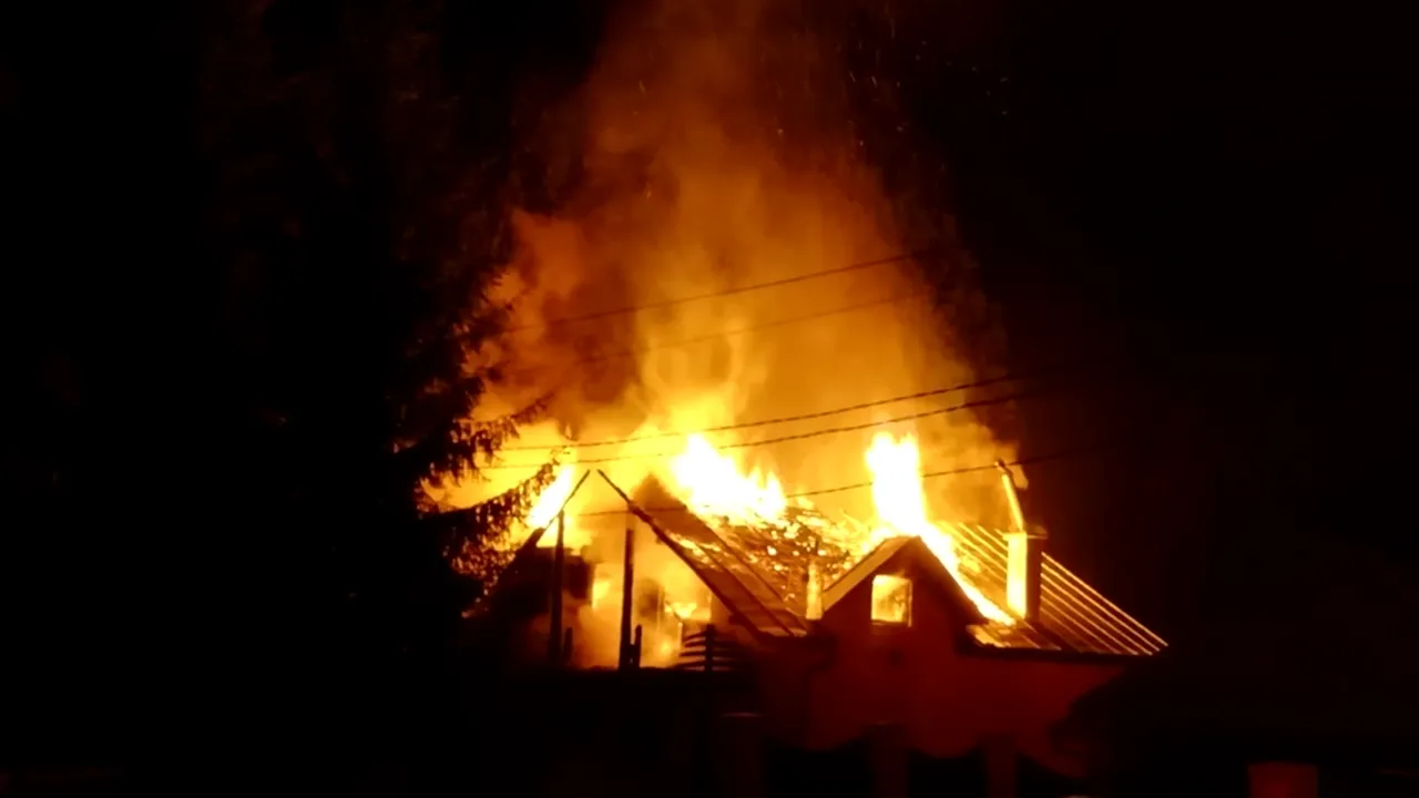 Incendiu devastator in Bistrita (2) 
