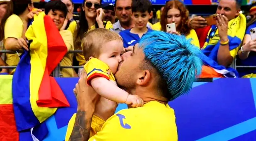 Generația de suflet are viitor: Andrei Rațiu și-a sărutat bebelușul în fața zecilor de mii de fani. „O fotografie cât 1.000 de cuvinte”