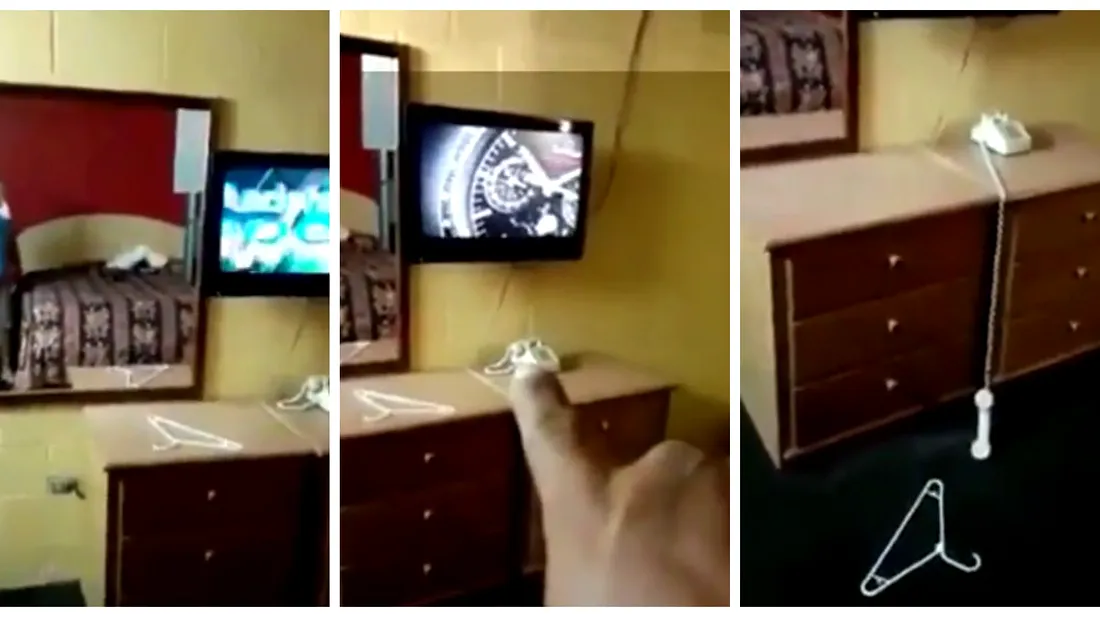 Camera de hotel bantuita! Un barbat a filmat ce se intampla in ea. Imaginile au devenit virale si lumea s-a speriat VIDEO