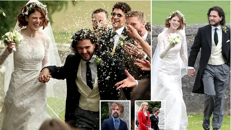 Nunta mare in Game of Thrones! John Snow s-a insurat in viata reala cu iubita din serial si toti actorii au participat la nunta!