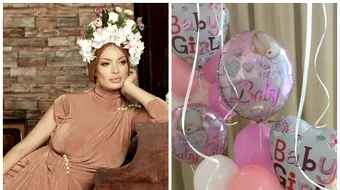 Prima poza cu Valentina Pelinel si cei trei copii. Gemenele aniverseaza astazi ziua numelui