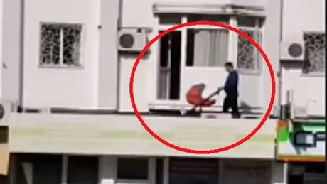 Imagini uluitoare! Cum a încercat un român să ”păcălească” izolarea. Vecinii lui au rămas șocați când l-au văzut!