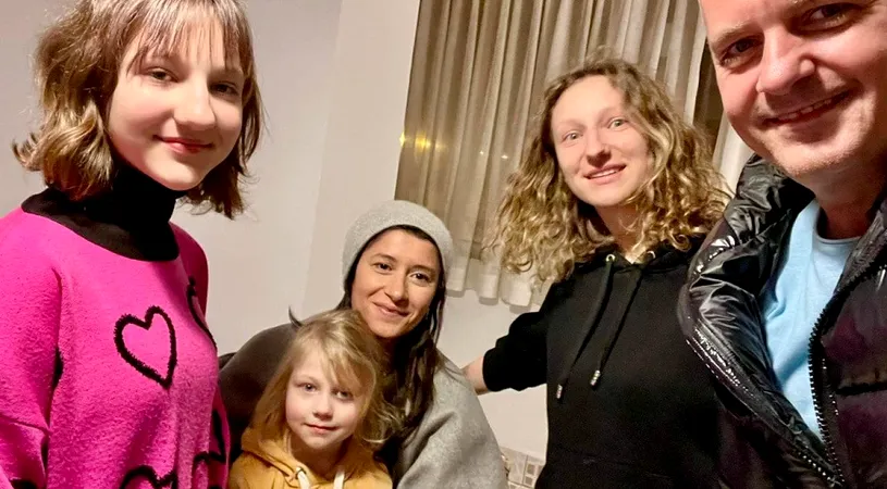 Virgil Ianţu şi familia lui sunt gazdele unei mame cu două fetiţe din Ucraina