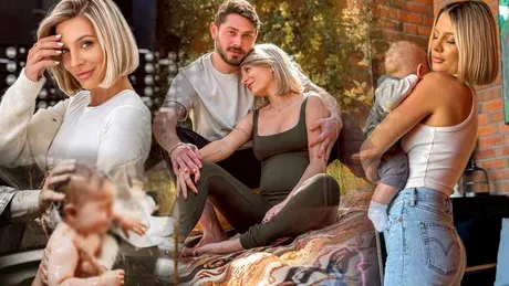 Ana Baniciu și Edy Kovacs și-au botezat fiul. Cum s-a îmbrăcat nașa Raluka