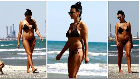 Lavinia Pirva, cu catelul la malul marii! Cum arata in costum de baie