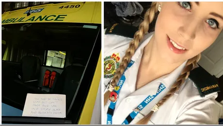 A lasat un mesaj pe parbrizul unei ambulante. E halucinant ce a putut sa scrie. Un pacient a murit