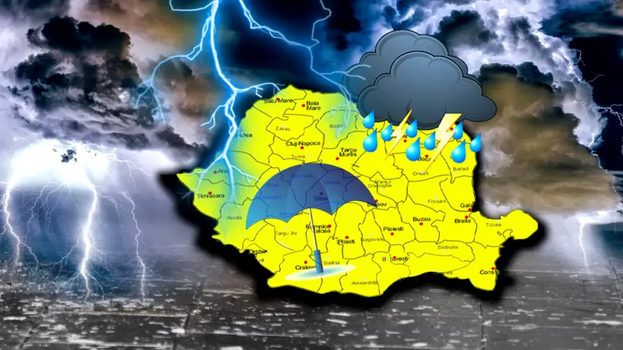 ANM, mesaj de vreme severă. Cod portocaliu de averse 