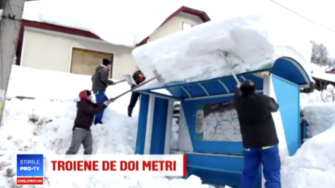 zapada de 2 metri in Maramures iarna 2019 6 