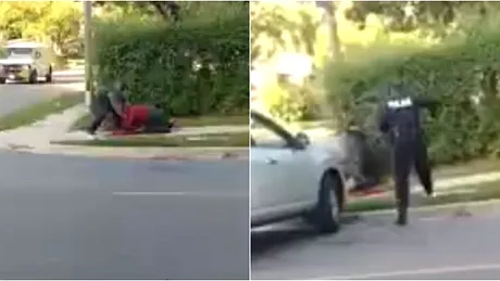 Femeie atacata in plina zi de un posibil ROMAN! A pus-o la pamant de fata cu cei doi copii ai victimei. Ce i-a facut