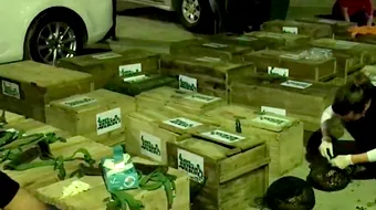 Descoperirea macabra a unor politisti intr-o masina care gonea! Au ramas uimiti de ce transportau in plase, in portbagaj!