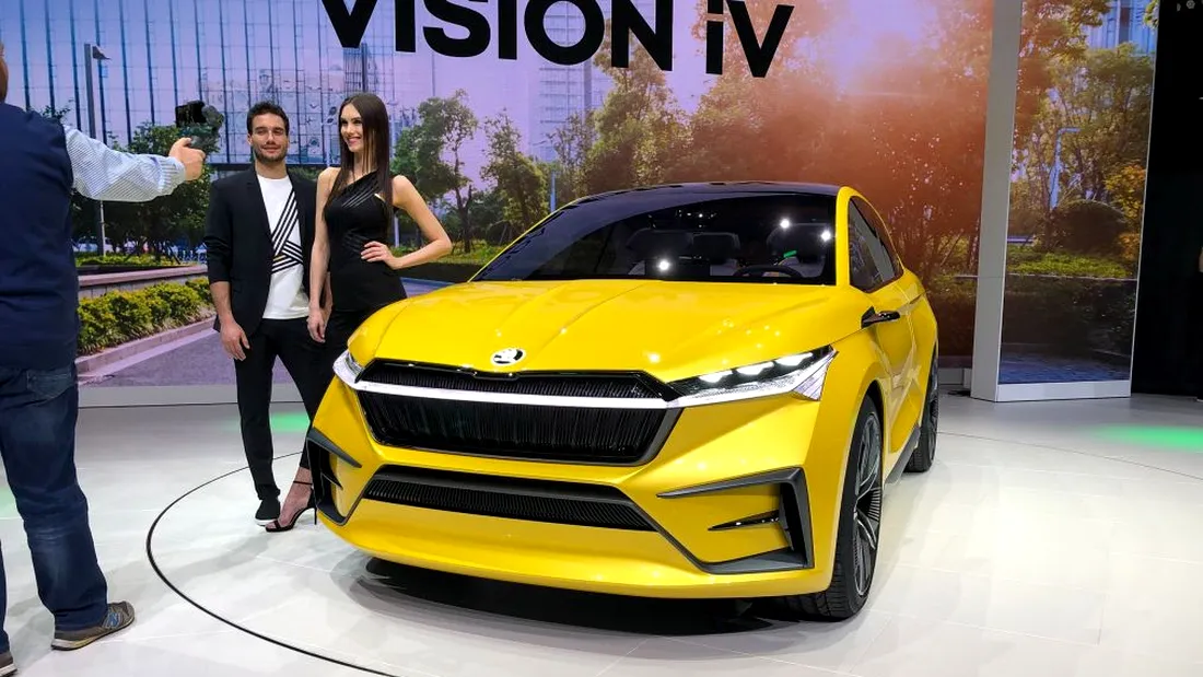 VIDEO! Skoda a prezentat prima lor masina electrica! Cum arata Skoda Vision iV si de ce este mai tare decat Audi eTron sau Tesla model X?!