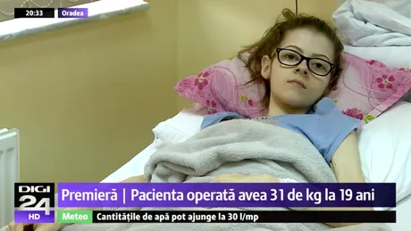VIDEO! Caz socant la Oradea! Fata asta avea 31 de kilograme la 19 ani si a fost operata de urgenta! A slabit 50 de kilograme si era la un pas de moarte!