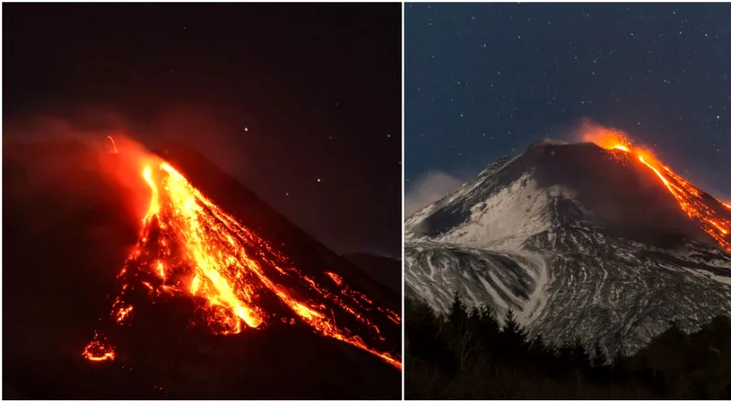 Vulcanul Etna a erupt! Momentul a fost unul spectaculos si periculos! Imagini VIDEO rare