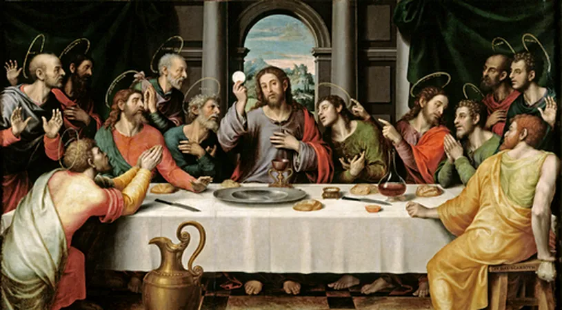 Cina cea de Taina. Ce manca Iisus alaturi de cei 12 apostoli ai sai