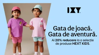 (P) Colecția NEXT pentru copii este acum disponibilă pe ixy.ro, cu livrare rapidă direct din România