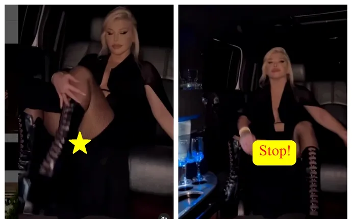 Loredana Groza, filmare controversată în mașină! A ridicat picioarele și…