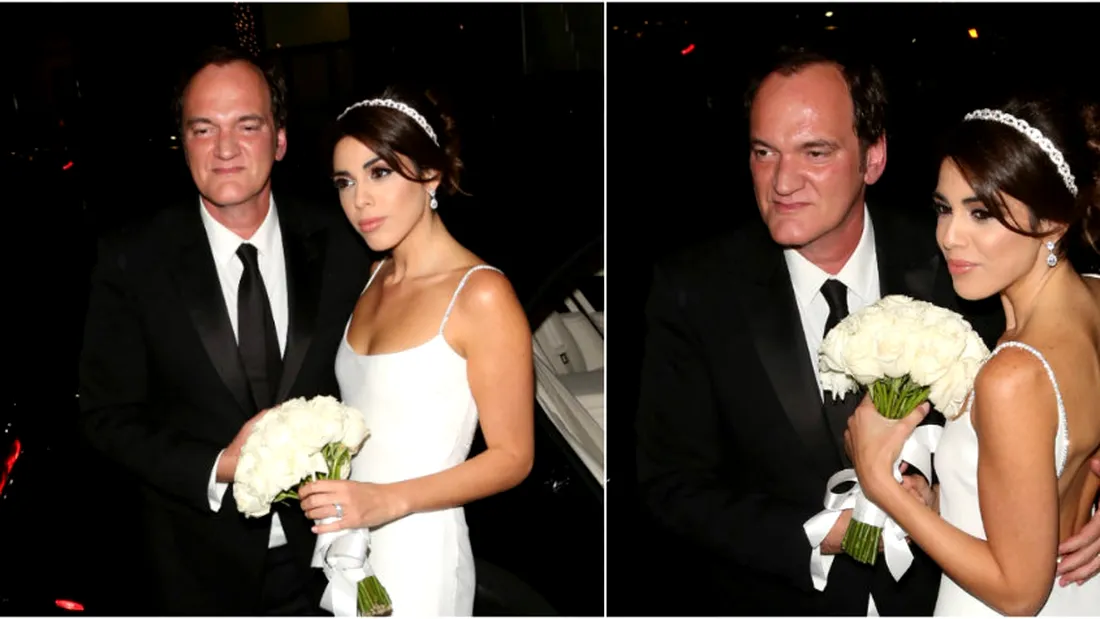 E sarbatoare mare la Hollywood! Regizorul Quentin Tarantino s-a insurat pentru prima oara, la 55 de ani! Iubita lui e cu 20 de ani mai tinerica!