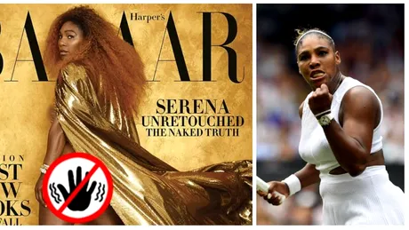 Serena Williams, aproape goala pentru Harper's Bazaar! Sportiva si-a aratat trupul