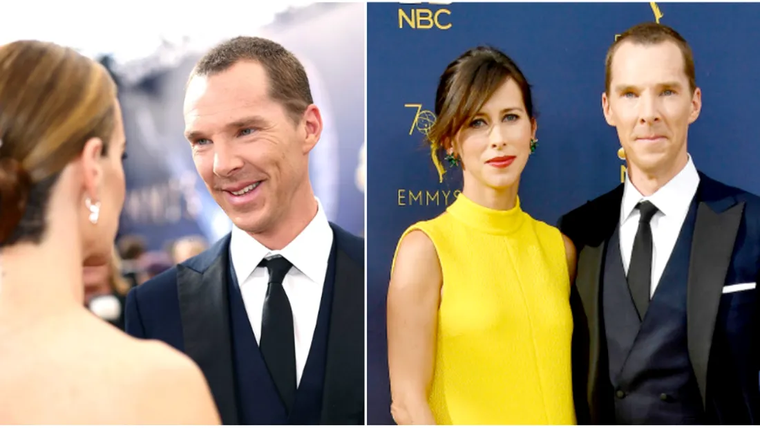 Sotia actorului Benedict Cumberbatch e insarcinata! Si-a aratat burtica de gravida pe covorul rosu, la Premiile Emmy 2018!