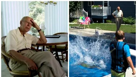 Sotia ii murise in urma cu putin timp si nu voia sa fie singur. Nu a mai stat pe ganduri si a luat o decizie radicala! Ce a facut acest batran in curtea casei VIDEO