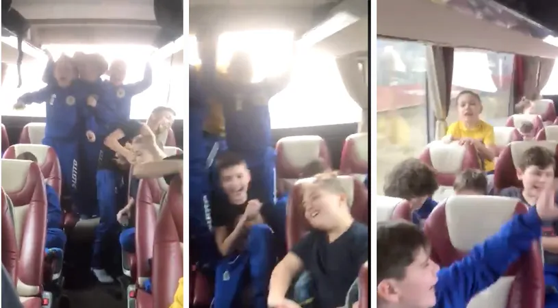 Un autocar plin cu copii fotbalisti urla si danseaza pe maneaua Buzunarul meu vorbeste! Asa arata generatiile viitoare?! VIDEO trist