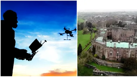 A inceput sa filmeze cu drona imprejurimile unui castel. In cateva secunde, a inghetat de spaima. Ce a vazut: 'E clar ca lumina zilei!' VIDEO