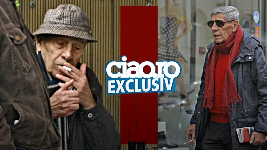 EXCLUSIV | Ultimele imagini cu Mitică Popescu în viață! Actorul nu a renunțat niciodată la viciul fumatului