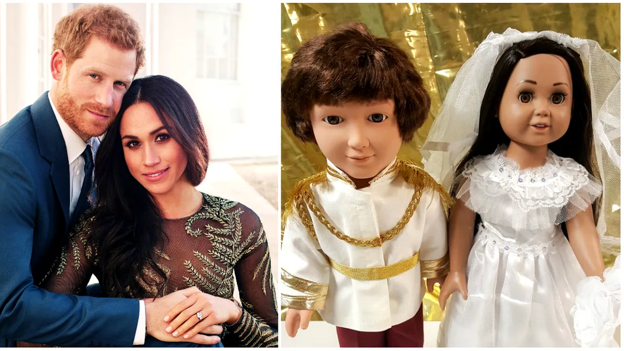 Au fost lansate papusile regale cu Printul Harry si Meghan Markle 